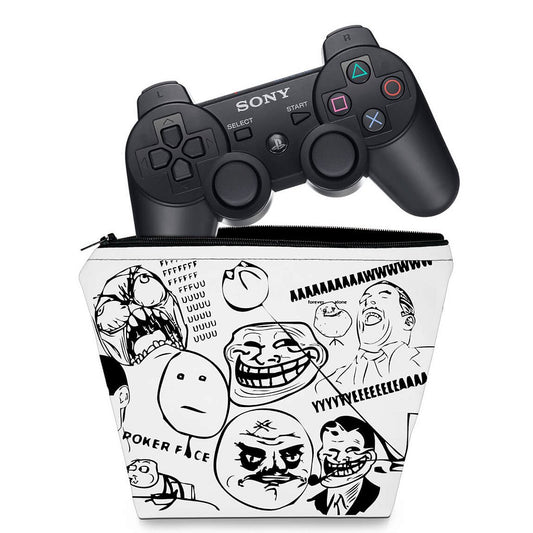 Capa Case PS3 Controle - Memes