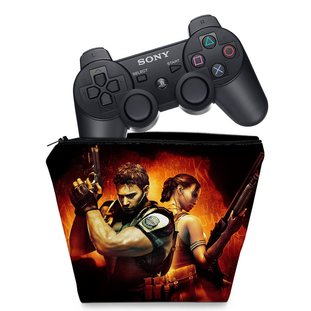 Capa Case PS3 Controle - Resident Evil 5