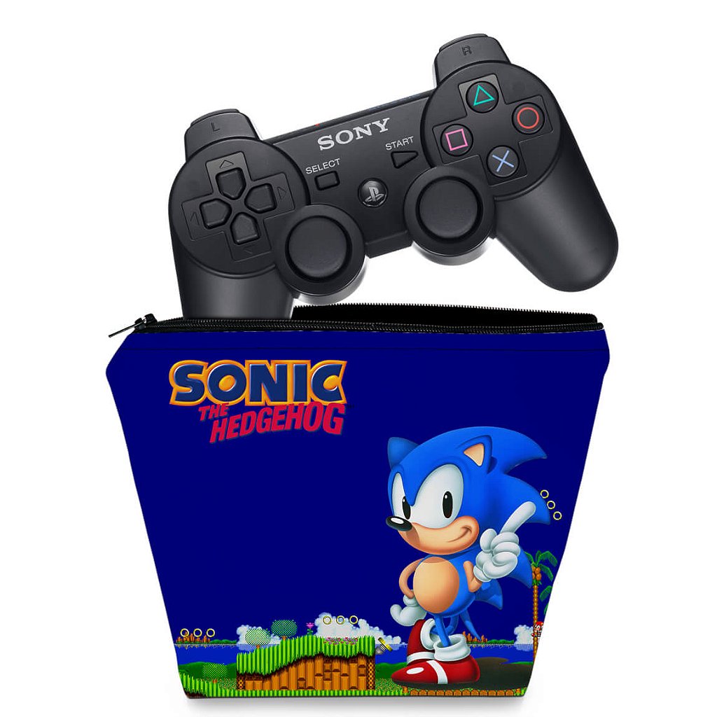 Capa Case PS3 Controle - Sonic Hedgehog