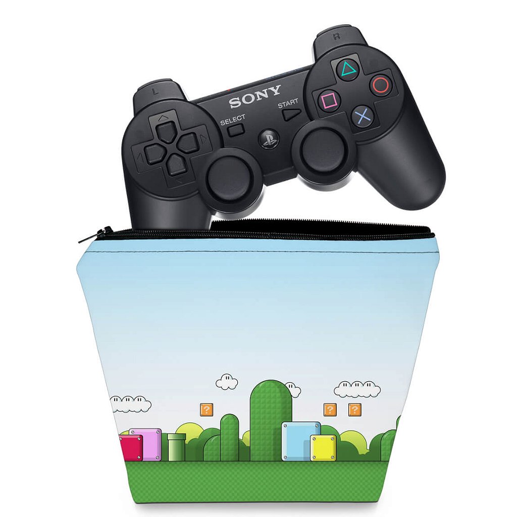 Capa Case PS3 Controle - Super Mario Bros