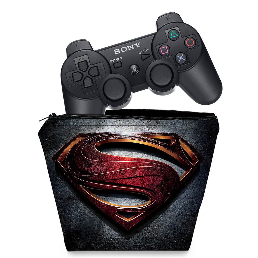 Capa Case PS3 Controle - Superman