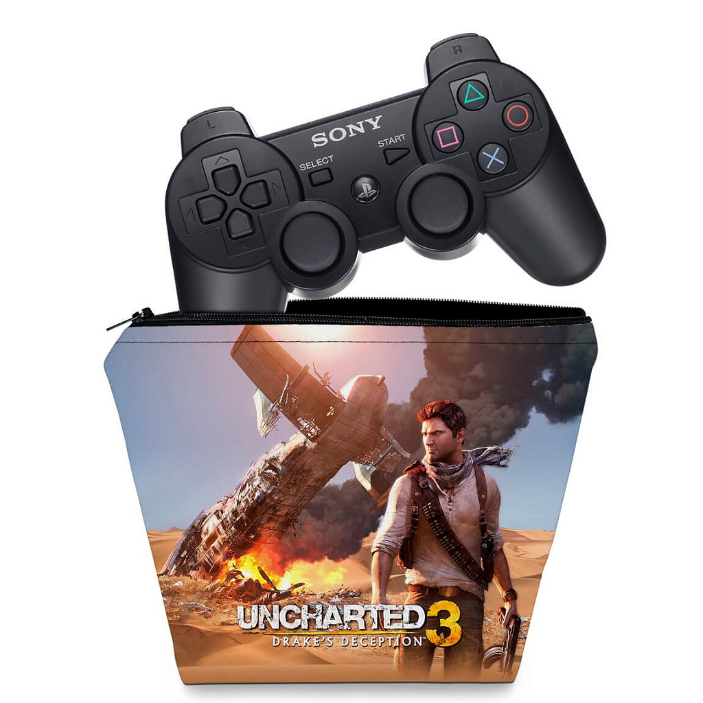 Capa Case PS3 Controle - Uncharted 3