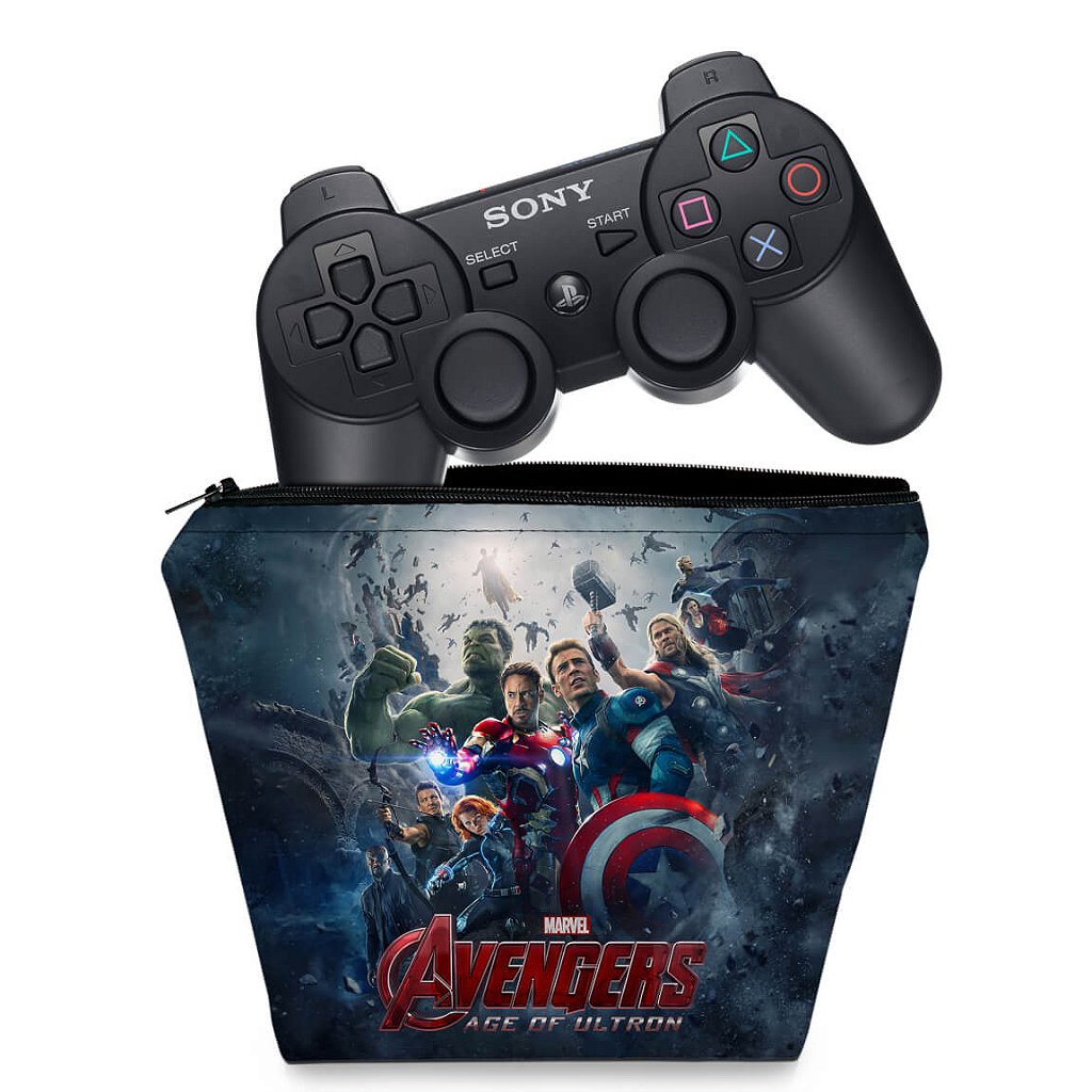Capa Case PS3 Controle - Vingadores 2