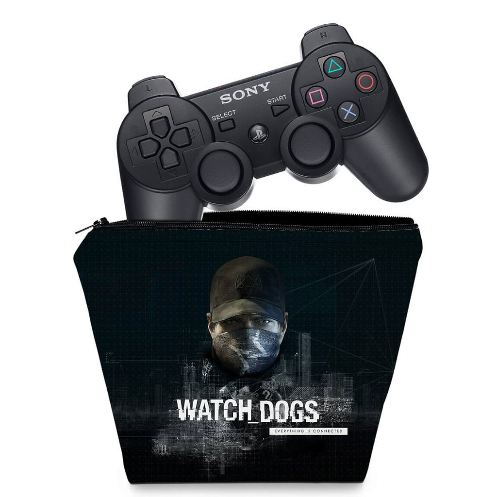 Capa Case PS3 Controle - Watch Dogs