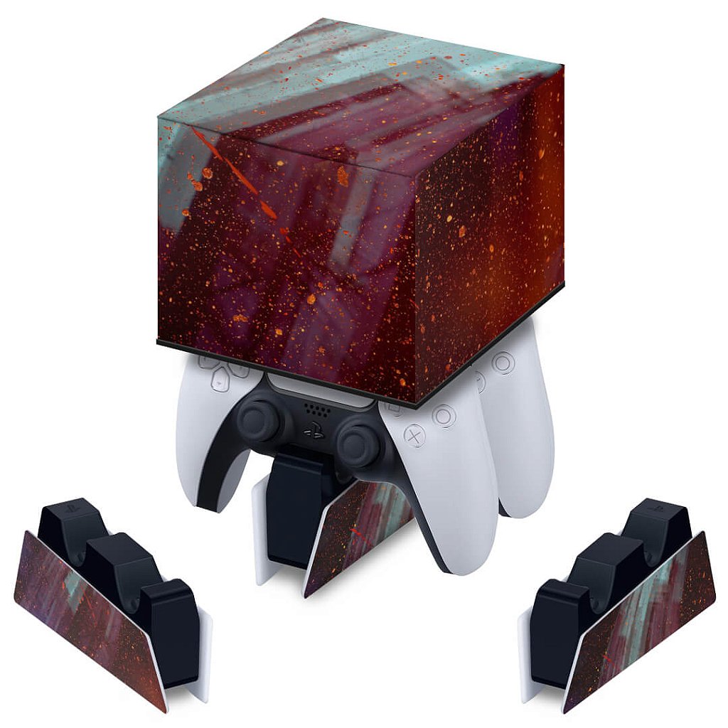 Capa PS5 Base de Carregamento Controle - Abstrato #100