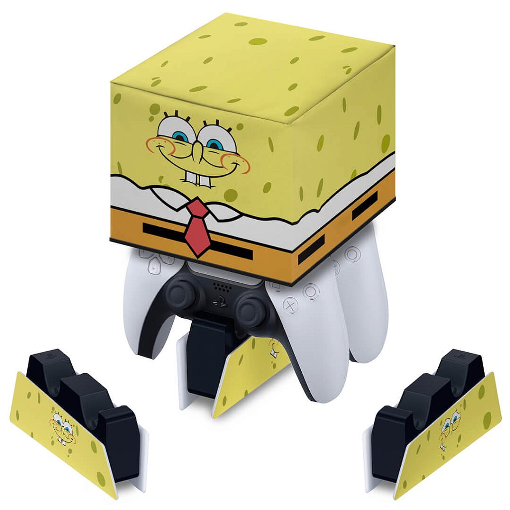 Capa PS5 Base de Carregamento Controle - Bob Esponja