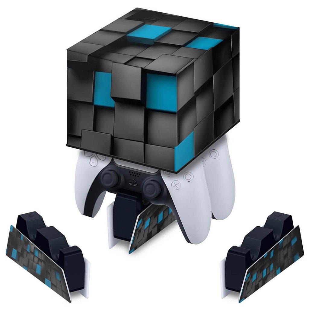 Capa PS5 Base de Carregamento Controle - Cubos