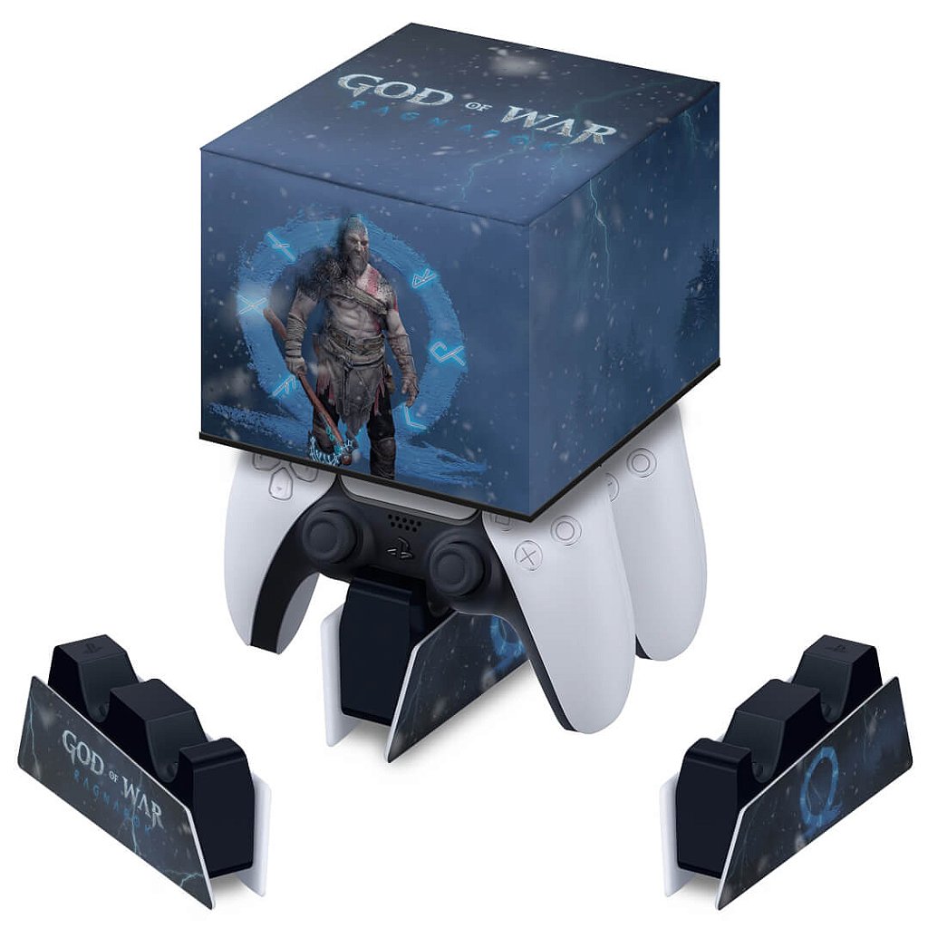 Capa PS5 Base de Carregamento Controle - God of War Ragnarok B