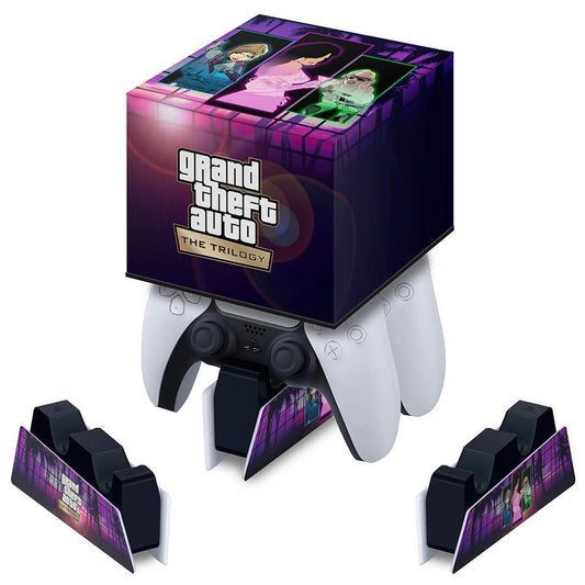 Capa PS5 Base de Carregamento Controle - GTA The Trilogy