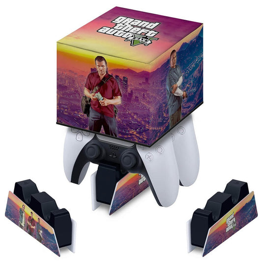 Capa PS5 Base de Carregamento Controle - GTA V