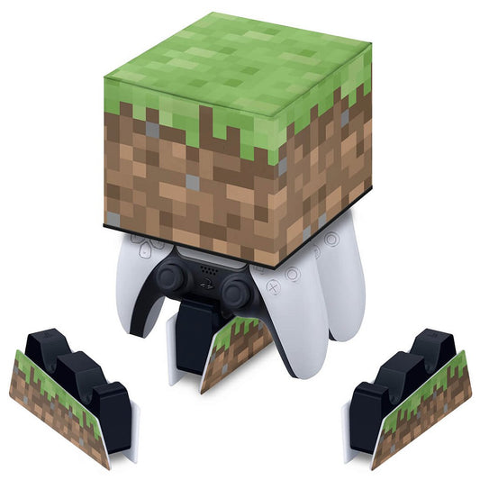Capa PS5 Base de Carregamento Controle - Minecraft