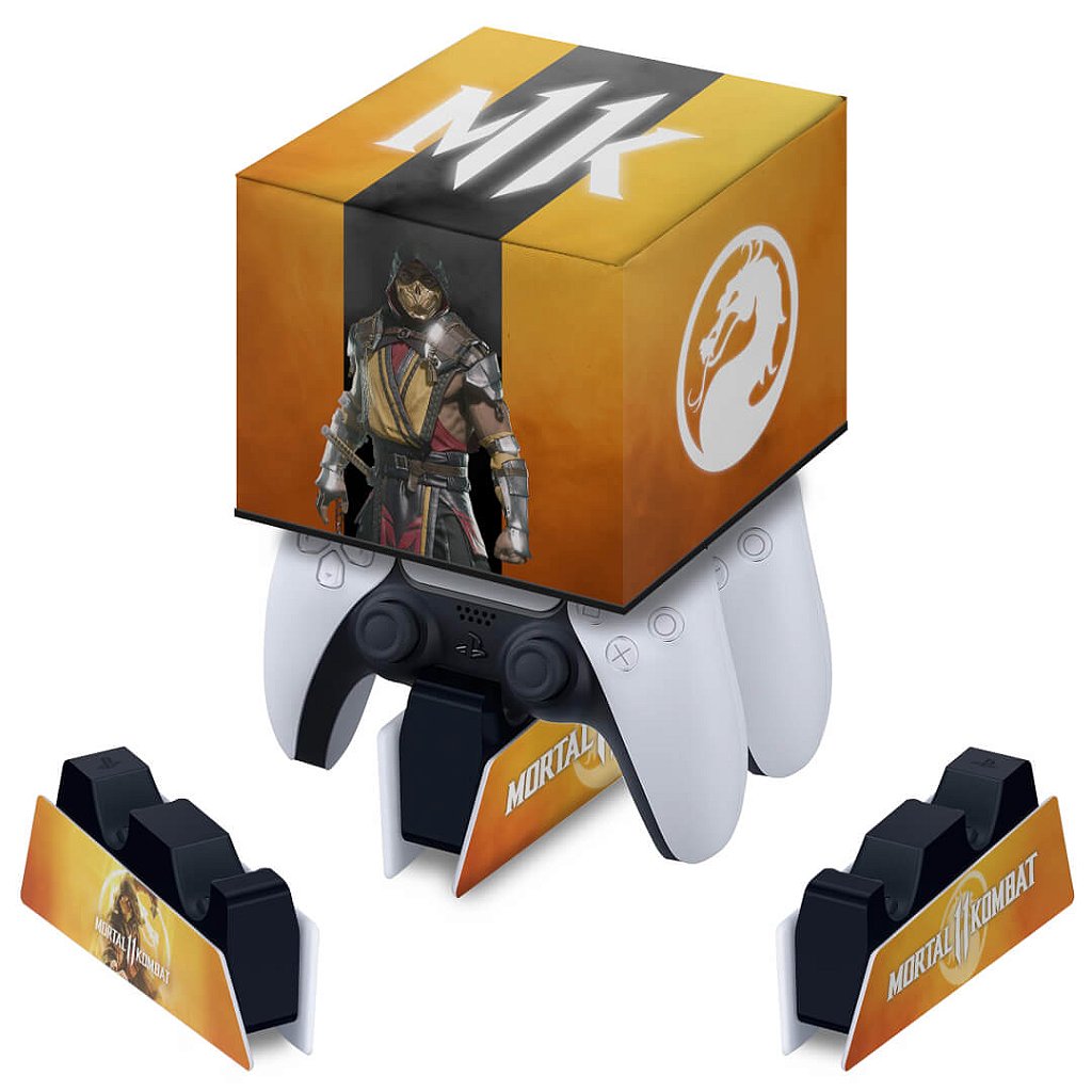 Capa PS5 Base de Carregamento Controle - Mortal Kombat 11