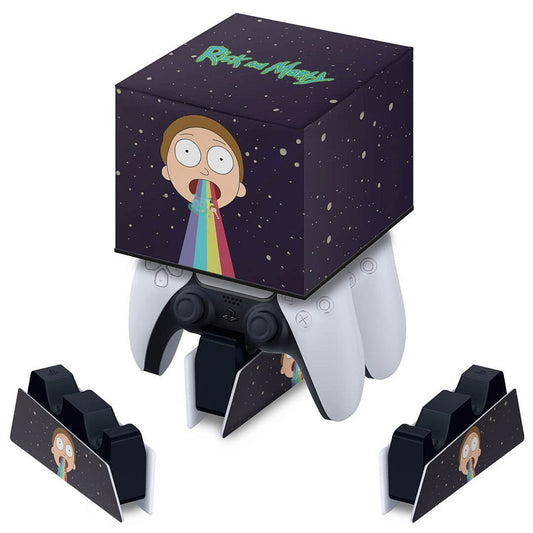 Capa PS5 Base de Carregamento Controle - Morty Rick And Morty