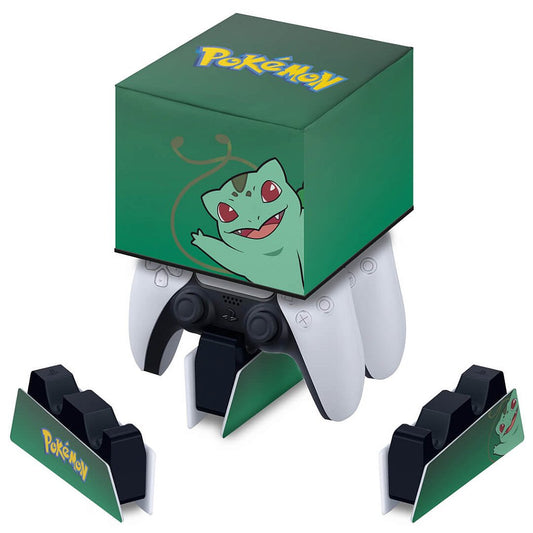 Capa PS5 Base de Carregamento Controle - Pokemon Bulbasaur