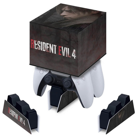 Capa PS5 Base de Carregamento Controle - Resident Evil 4 Remake