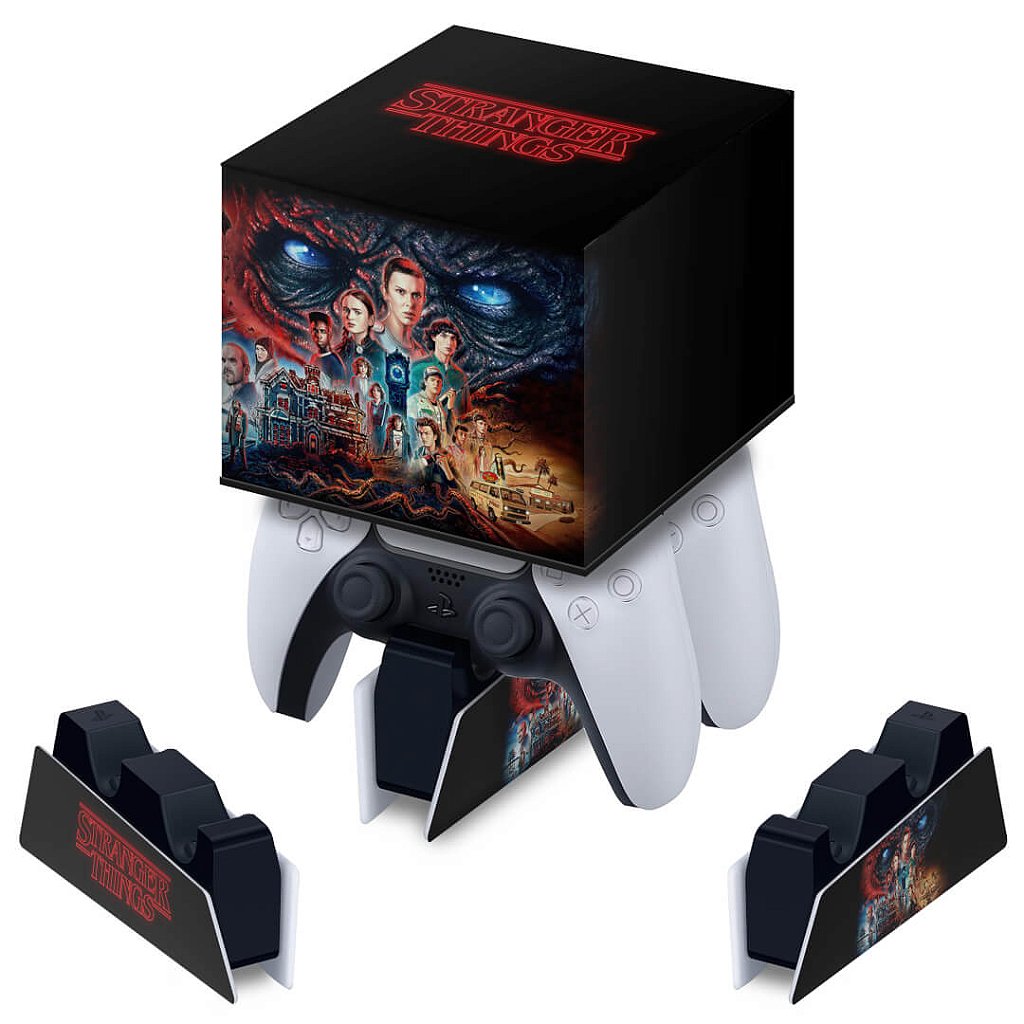 Capa PS5 Base de Carregamento Controle - Stranger Things