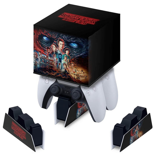 Capa PS5 Base de Carregamento Controle - Stranger Things