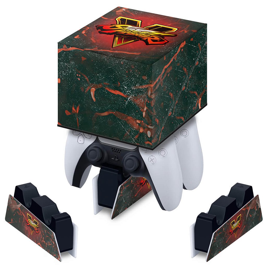Capa PS5 Base de Carregamento Controle - Street Fighter V