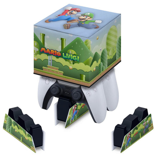 Capa PS5 Base de Carregamento Controle - Super Mario