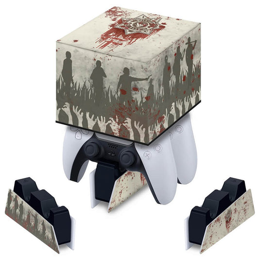 Capa PS5 Base de Carregamento Controle - The Walking Dead