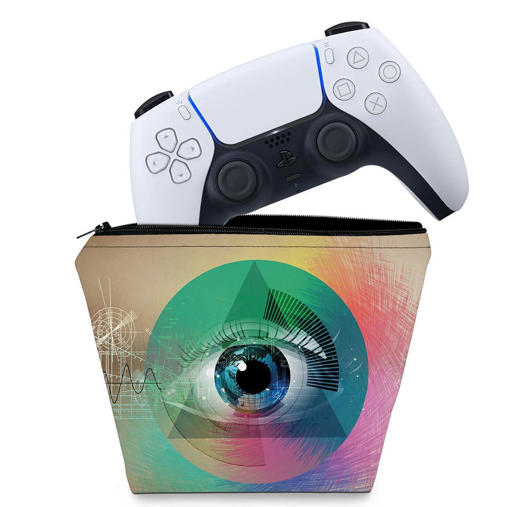 Capa Case PS5 Controle - Abstrato #89