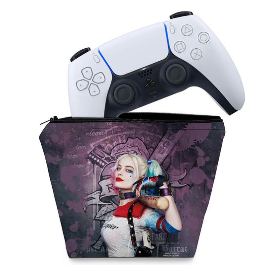 Capa Case PS5 Controle - Arlequina Harley Quinn