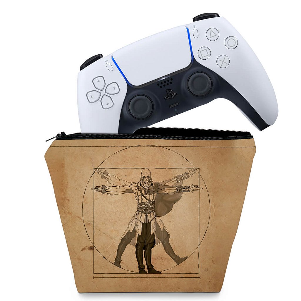 Capa Case PS5 Controle - Assassin’S Creed Vitruviano