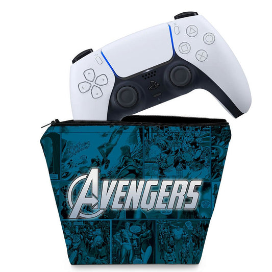 Capa Case PS5 Controle - Avengers Vingadores Comics