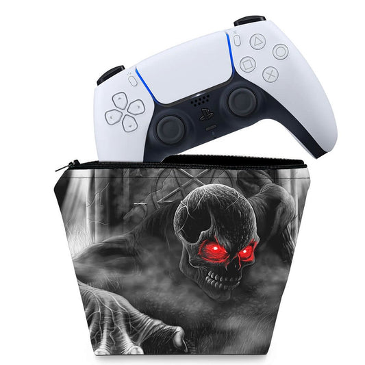 Capa Case PS5 Controle - Caveira Skull