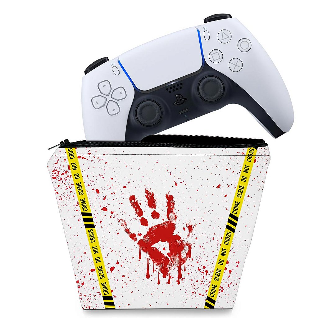 Capa Case PS5 Controle - Cena De Crime Scene