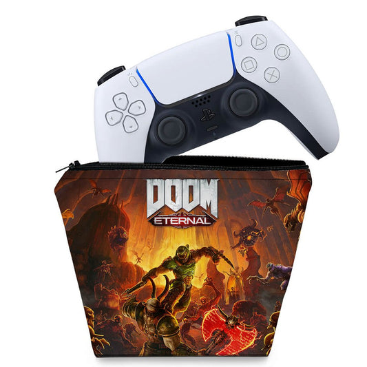 Capa Case PS5 Controle - Doom Eternal