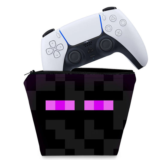 Capa Case PS5 Controle - Minecraft Enderman