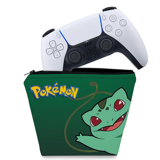 Capa Case PS5 Controle - Pokemon Bulbasaur