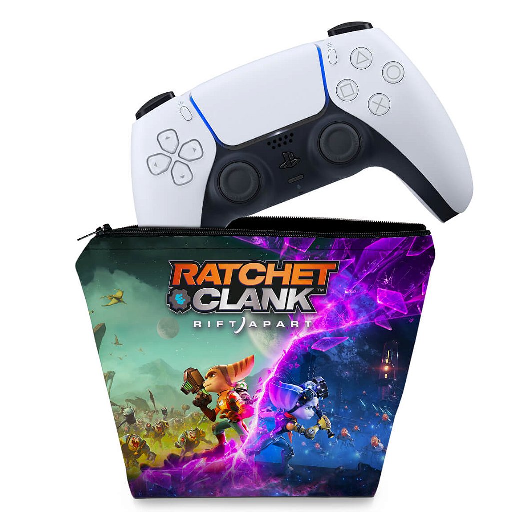 Capa Case PS5 Controle - Ratchet & Clank Rift Apart