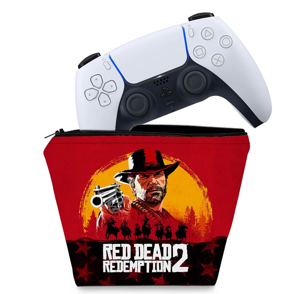 Capa Case PS5 Controle - Red Dead Redemption 2