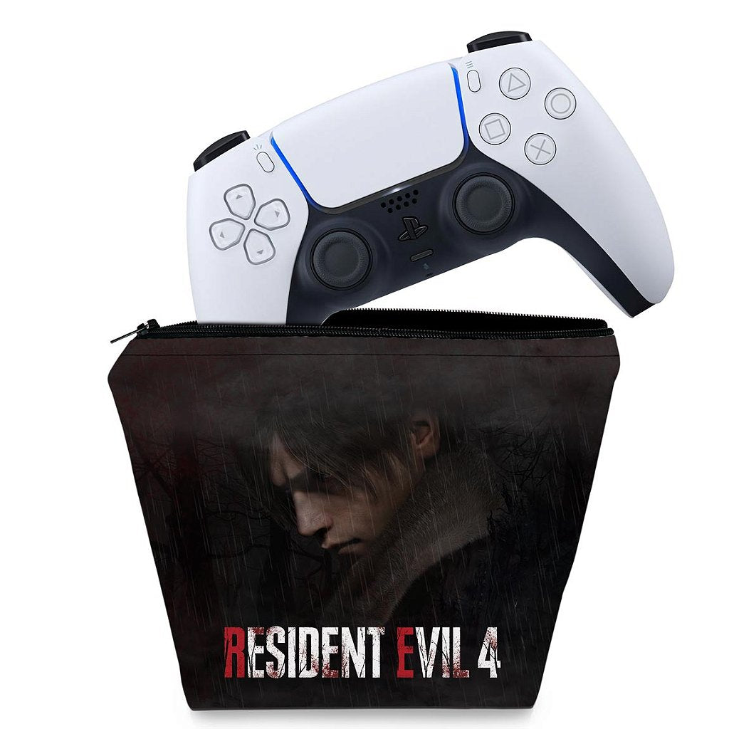 Capa Case PS5 Controle - Resident Evil 4 Remake