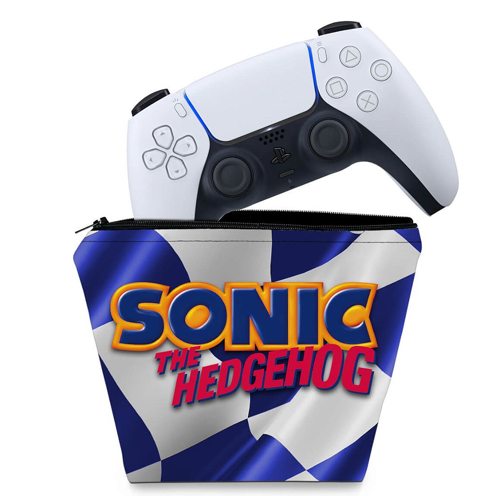 Capa Case PS5 Controle - Sonic