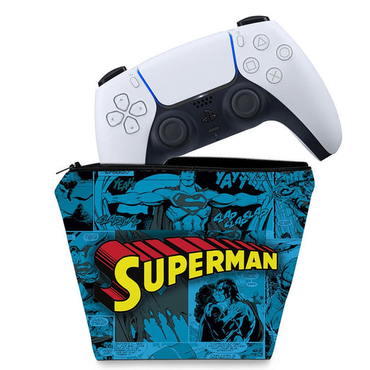 Capa Case PS5 Controle - Superman Comics