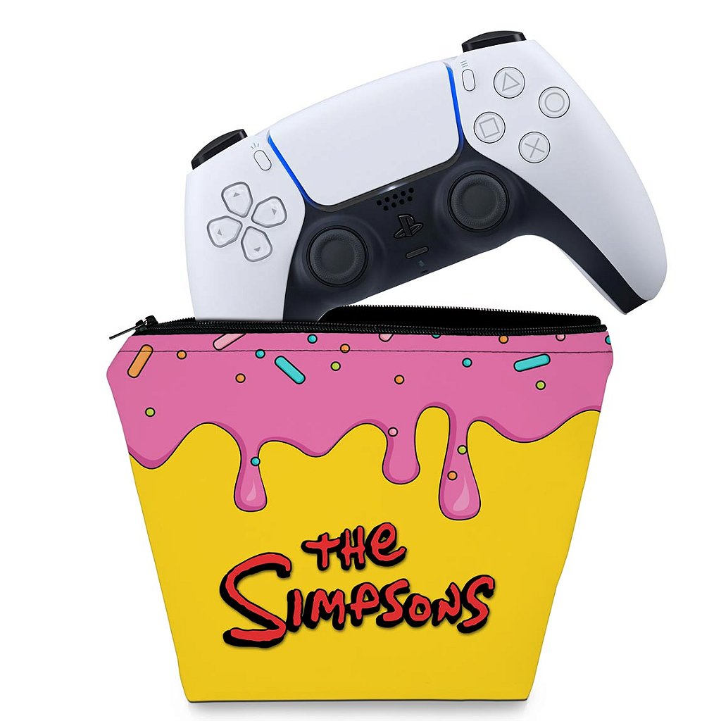 Capa Case PS5 Controle - The Simpsons