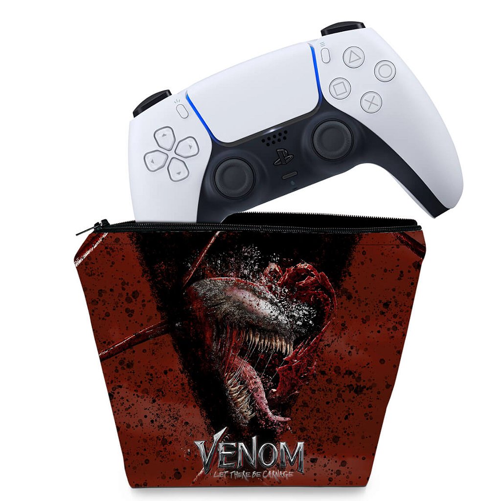 Capa Case PS5 Controle - Venom Tempo de Carnificina