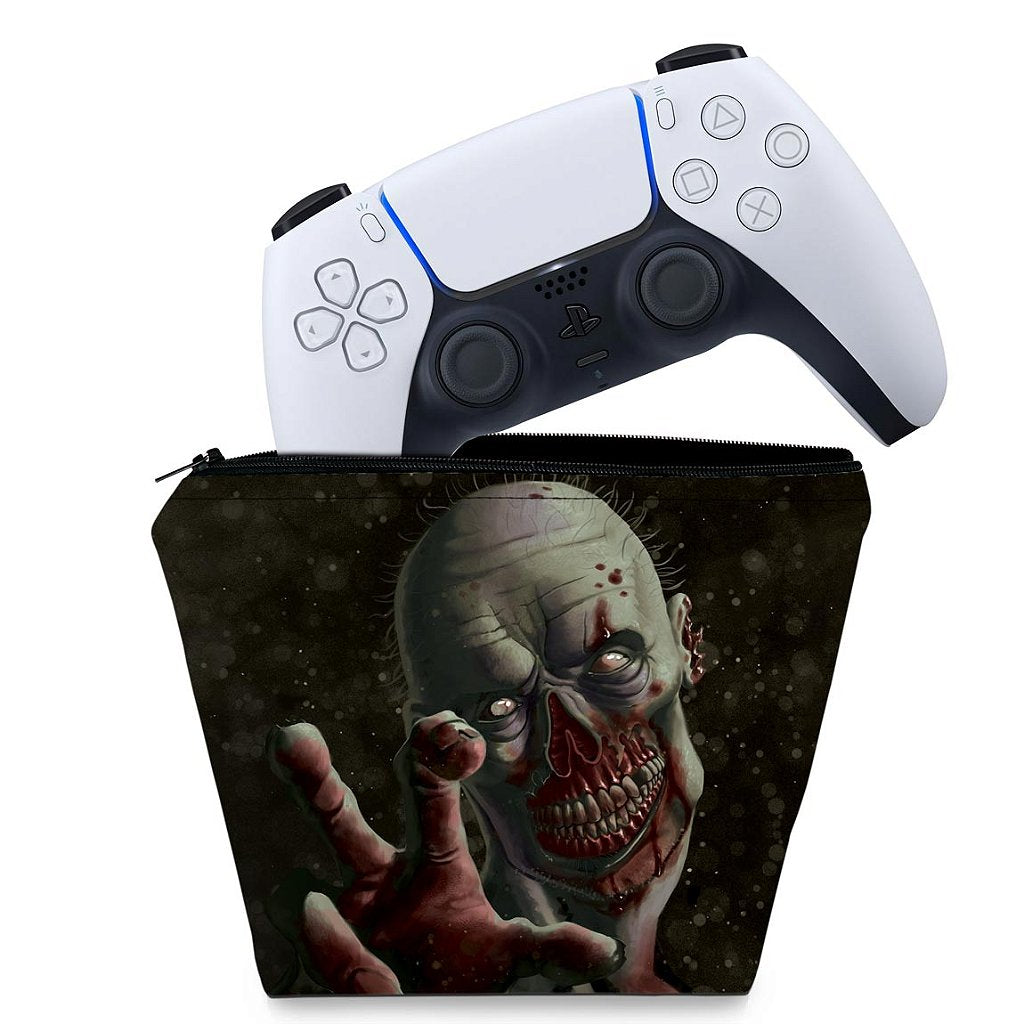 Capa Case PS5 Controle - Zombie Zumbi The Walking