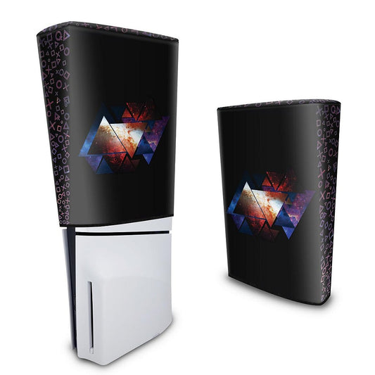 Capa PS5 Slim Anti Poeira Vertical - Abstrato #90