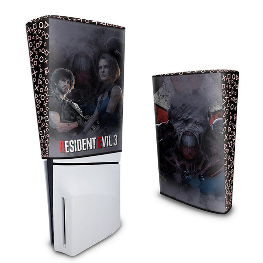 Capa PS5 Slim Anti Poeira Vertical - Resident Evil 3 Remake