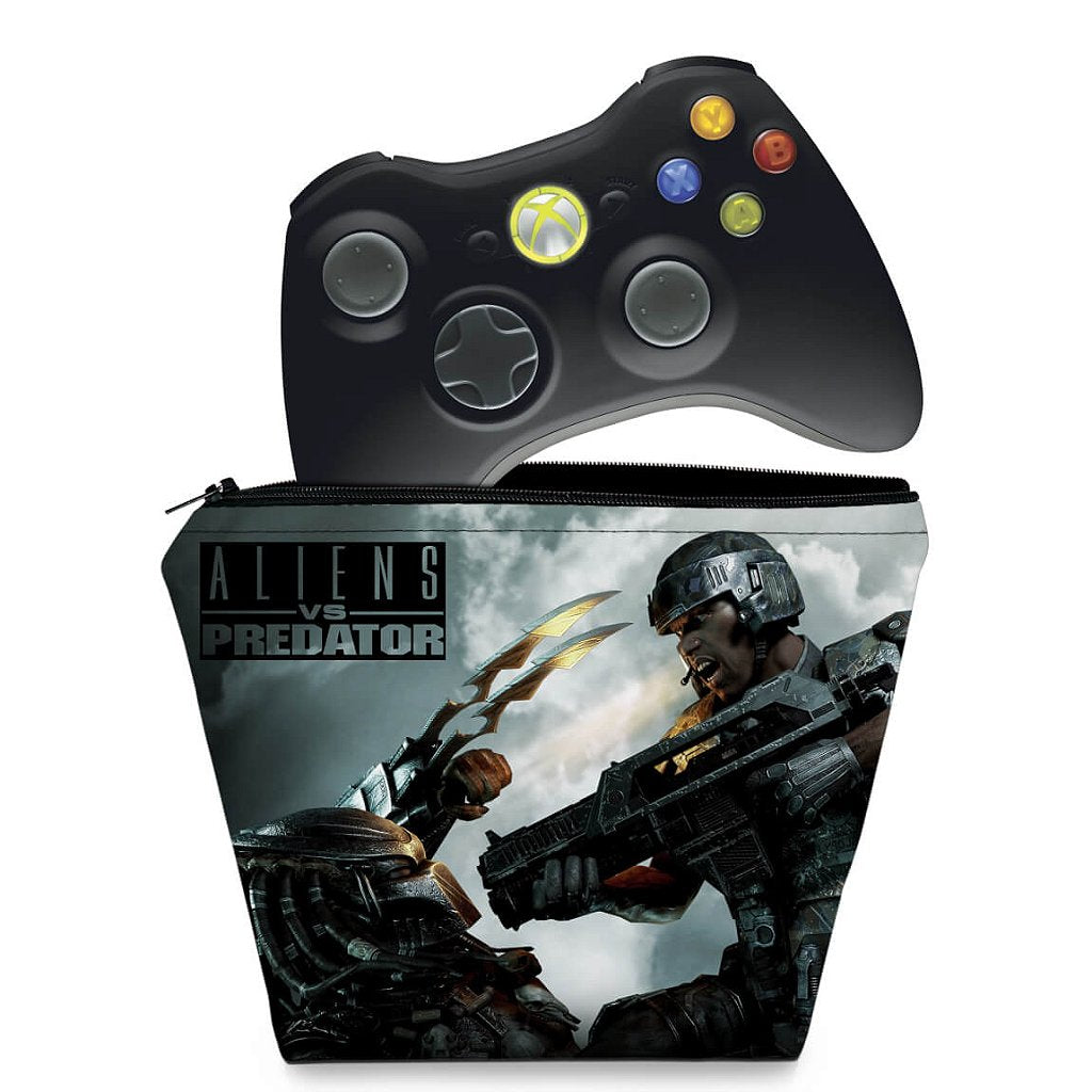 Capa Case Xbox 360 Controle - Aliens Vs Predators