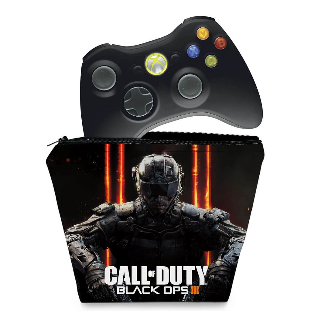 Capa Case Xbox 360 Controle - Call Of Duty Black Ops 3