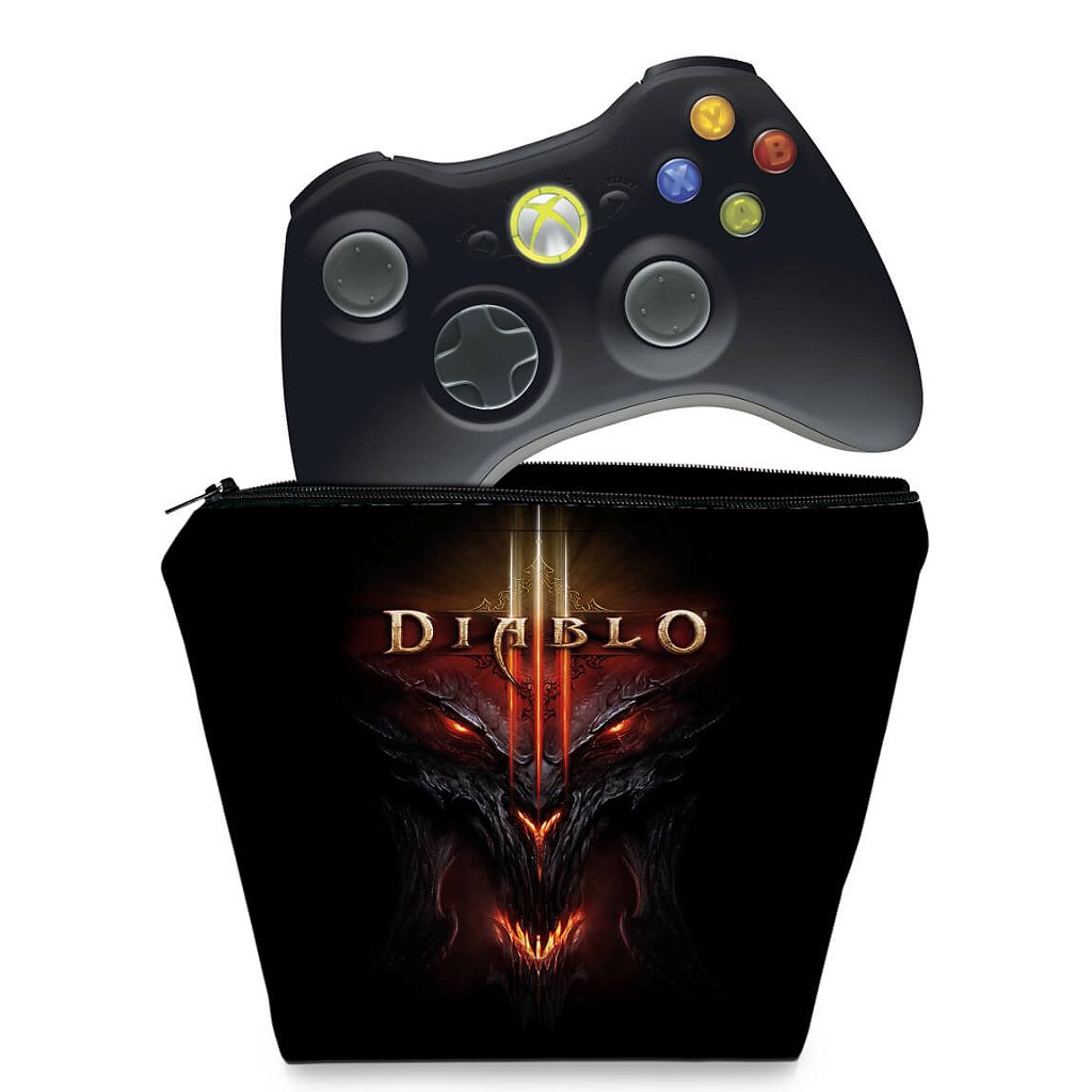 Capa Case Xbox 360 Controle - Diablo 3