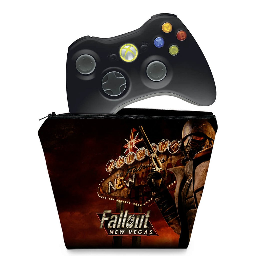Capa Case Xbox 360 Controle - Fallout New Vegas