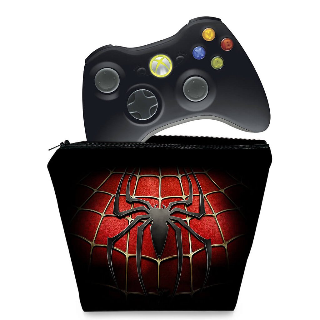 Capa Case Xbox 360 Controle - Homem-aranha #b