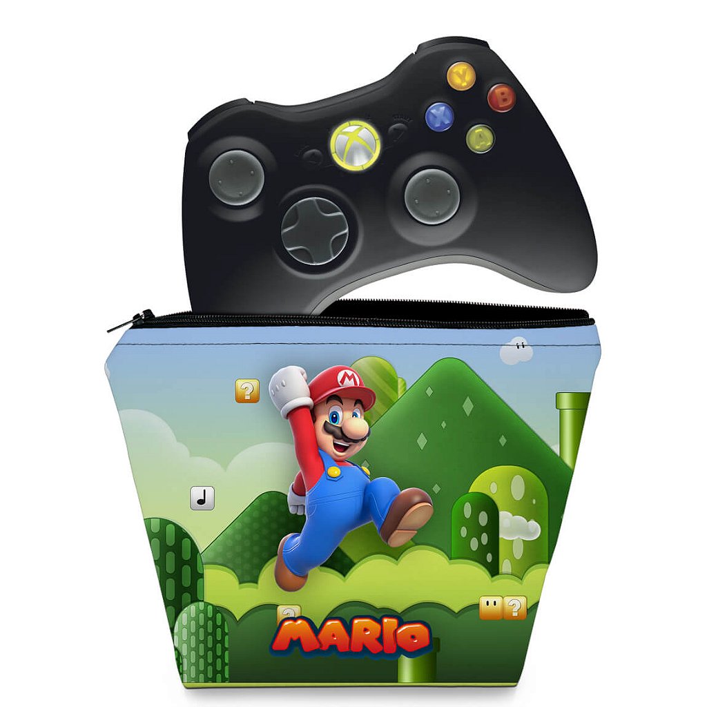 Capa Case Xbox 360 Controle - Mario & Luigi
