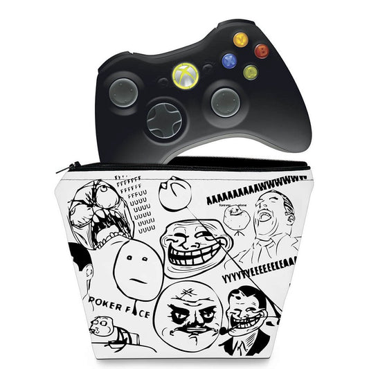 Capa Xbox 360 Controle Case - Memes
